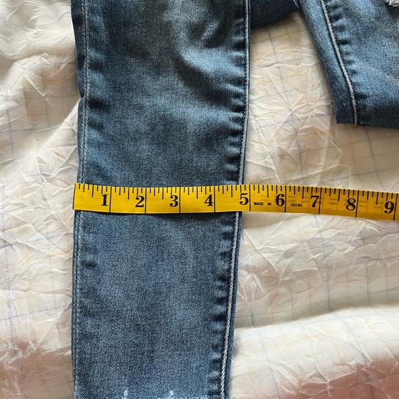 American Eagle Stretch Next Level Dark Blue Distressed Jeggings - Picture 8 of 8